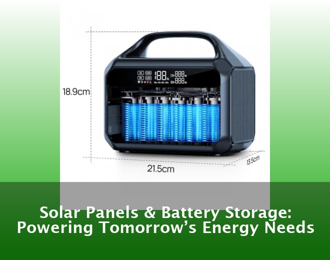 Solar Panels & Battery Storage: Powering Tomorrow’s Energy Needs